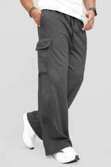 Imported Oversized Cargo Trouser - Charcoal