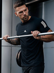 Men's Imported Mesh Dry-Fit Black Tees