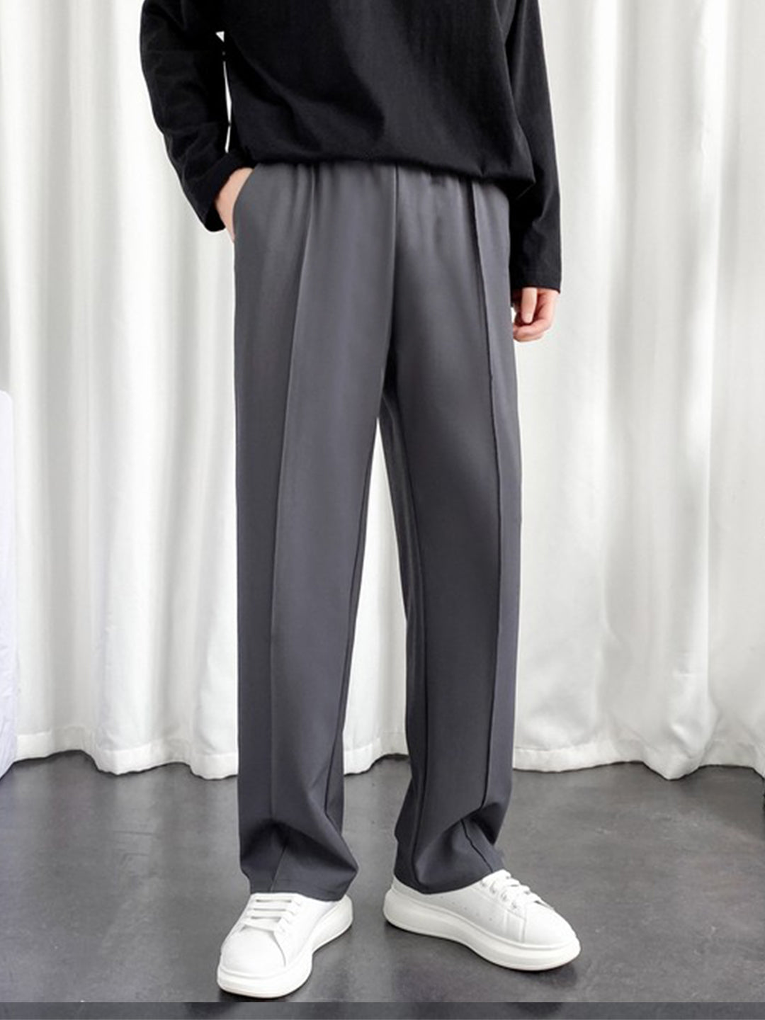 Imported Oversized Joggers - Charcoal