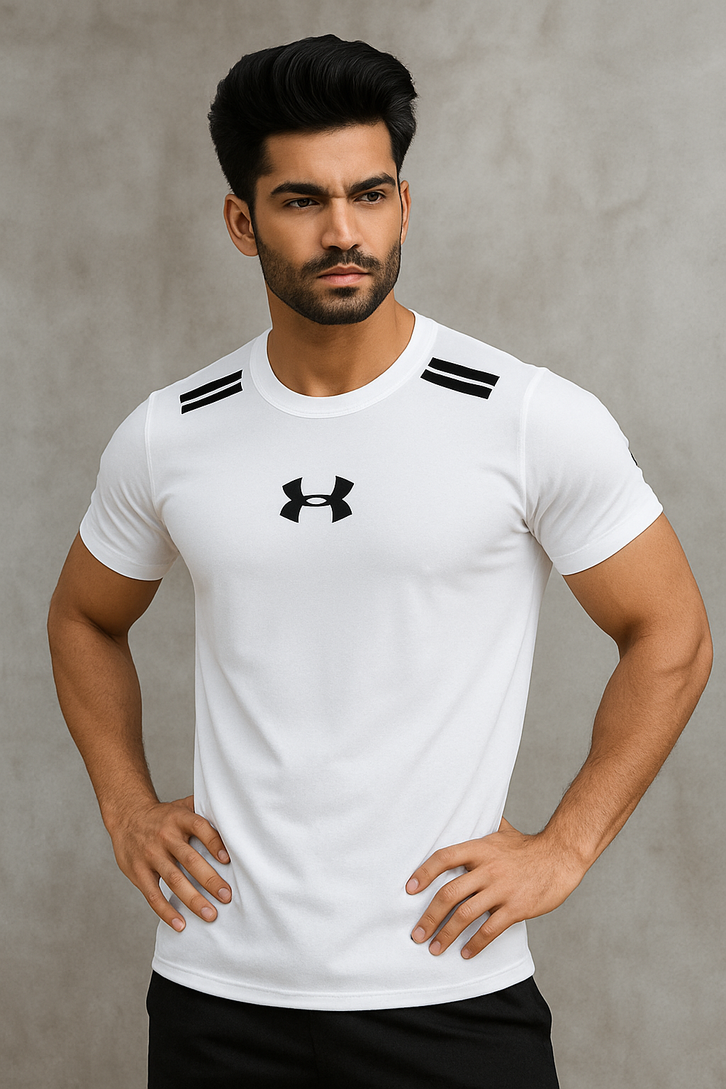 Men's Imported Mesh Dry-Fit White Under Armour Tees