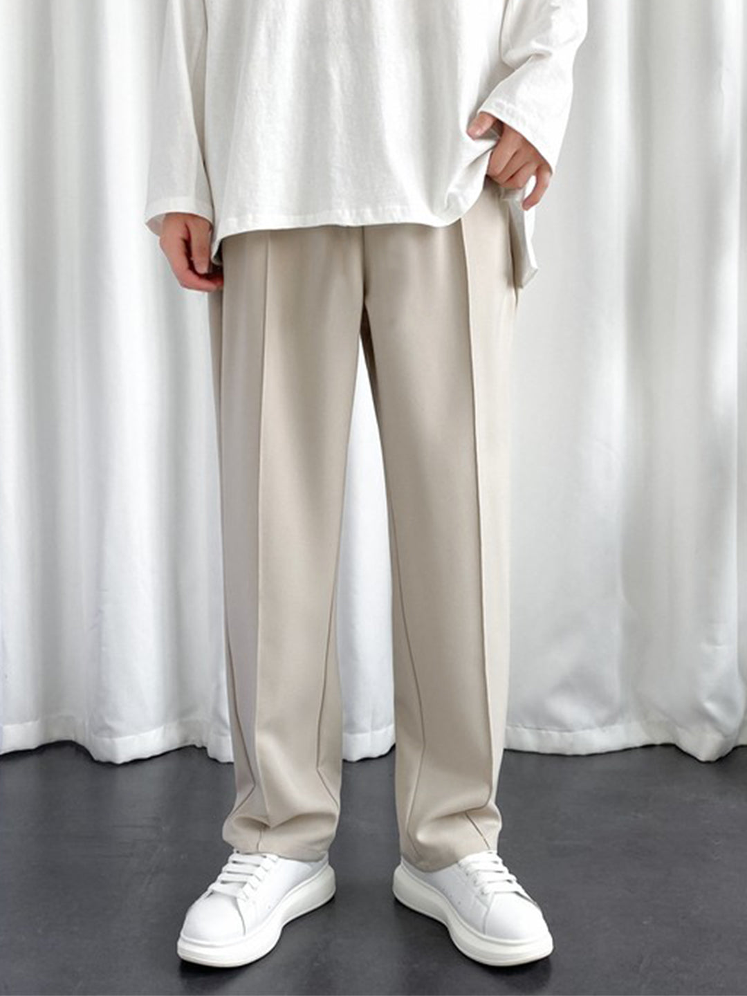 Imported Oversized Joggers - Beige