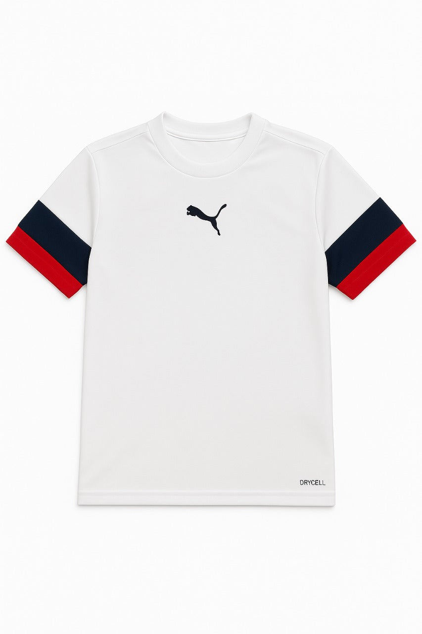 Puma Imported Mesh Dry-Fit White Tees