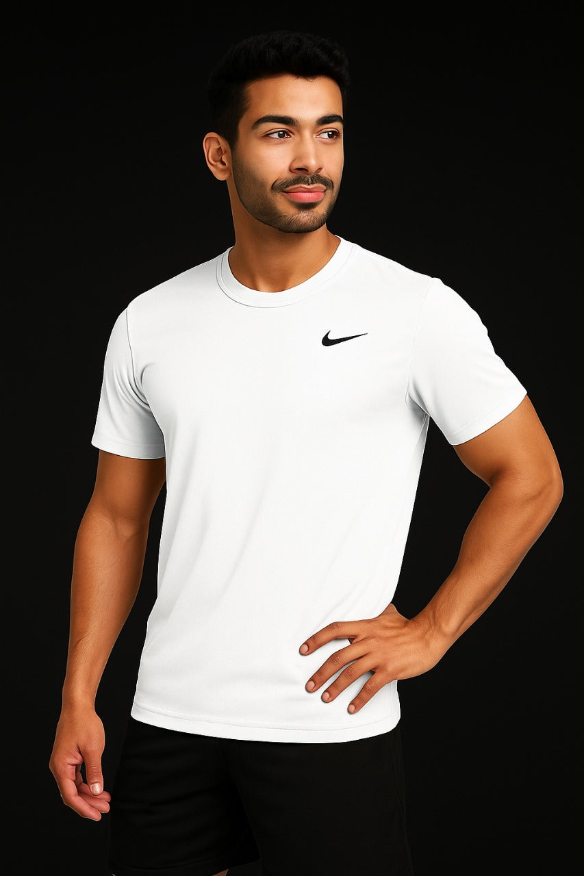 Men's Imported Mesh Dry-Fit White Nike Tees