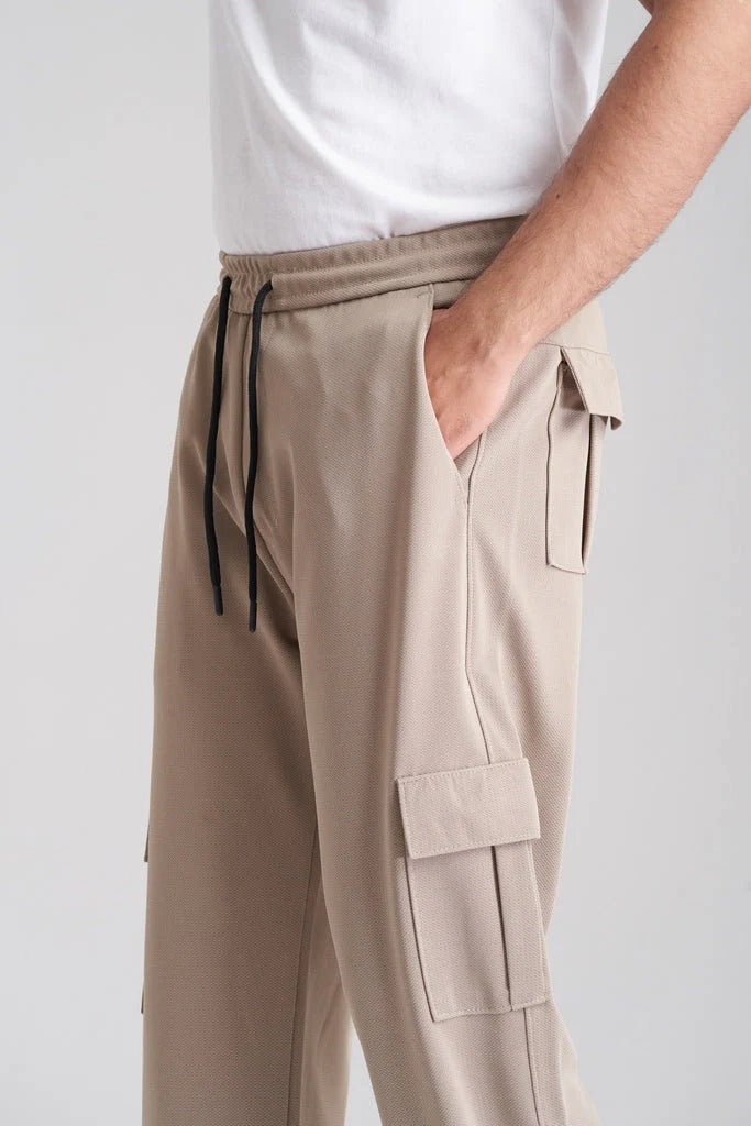 Men's Imported Beige Cargo Trouser
